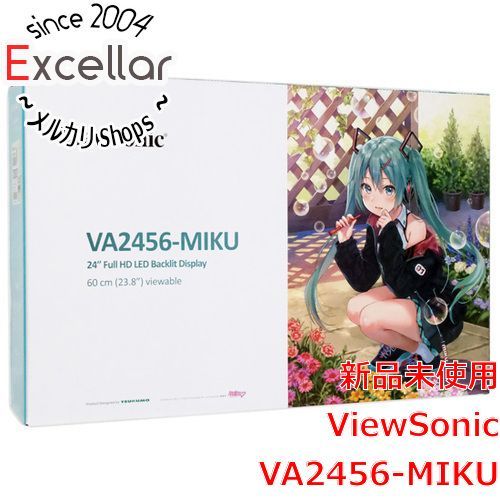 [bn:14] VIEW SONIC　23.8型 液晶ディスプレイ 初音ミクコラボディスプレイ　VA2456-MIKU