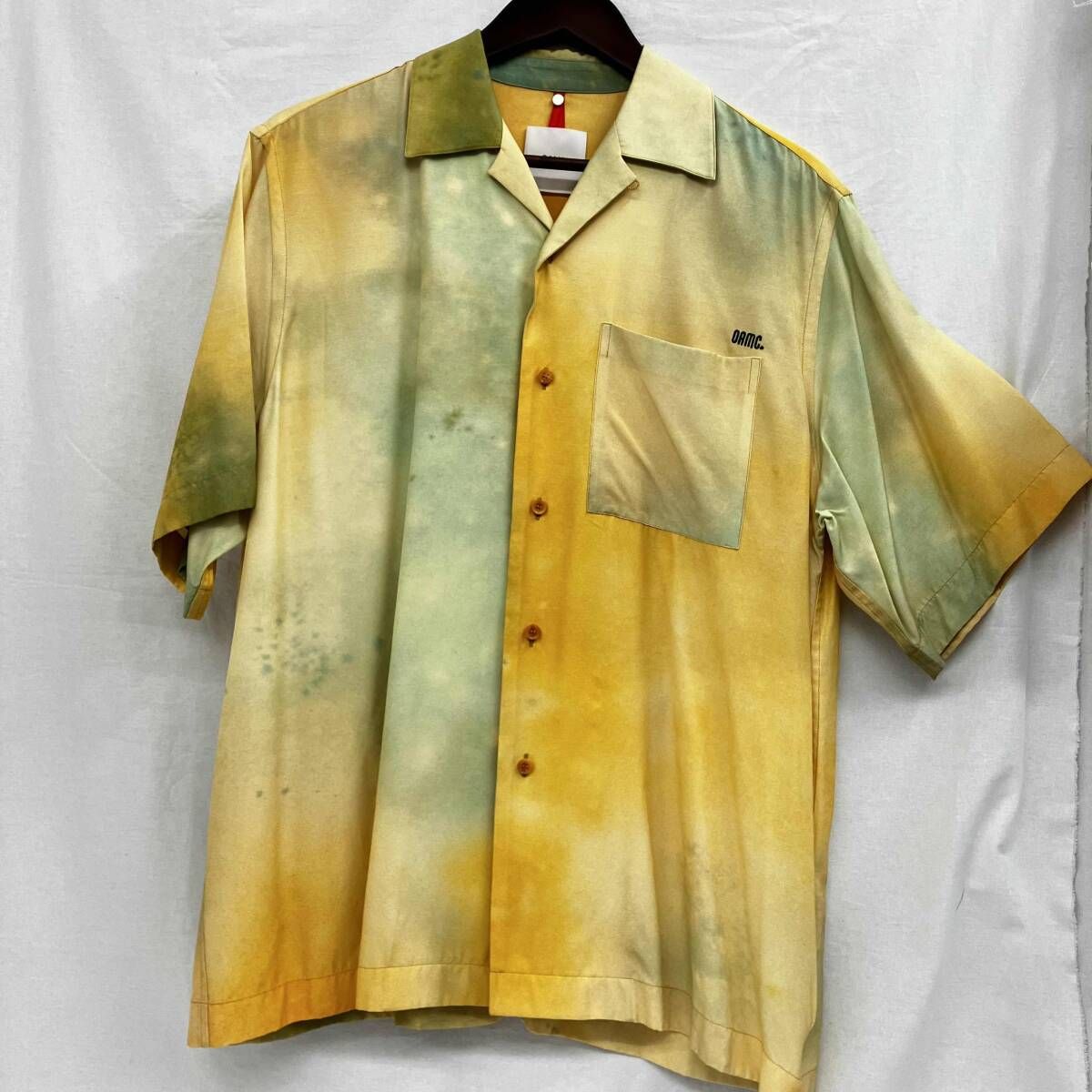 OAMC OAMU601566 VIC00018 汚れ加工|グラデーションシャツ 半袖シャツ サイズS ２２SS