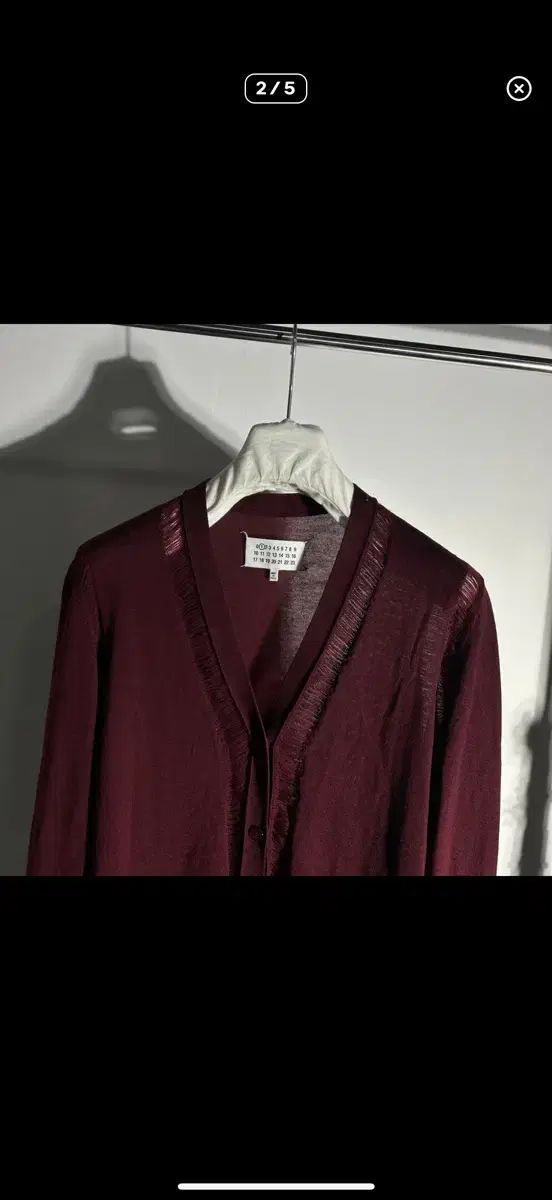 美品 Maison Margiela メゾンマルジェラ シースルーカーディガン Maison Margiela(メゾンマルジェラ) シースルー ディテール