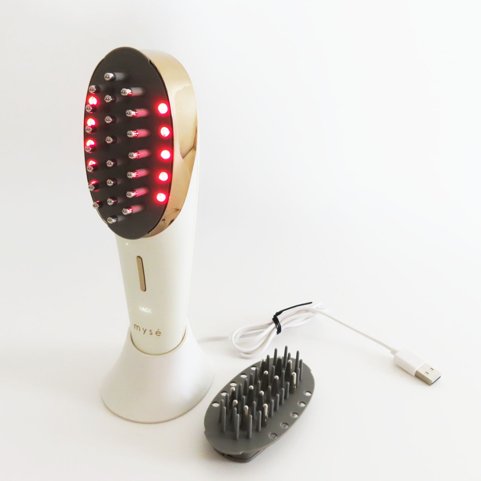 myse MS-80W WHITE 頭筋リフトブラシ YA-MAN ヤーマン