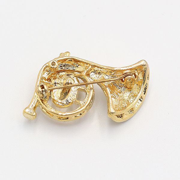 TSUTSUMI ブローチ TSUTSUMI 天然琥珀 ブローチ 18金