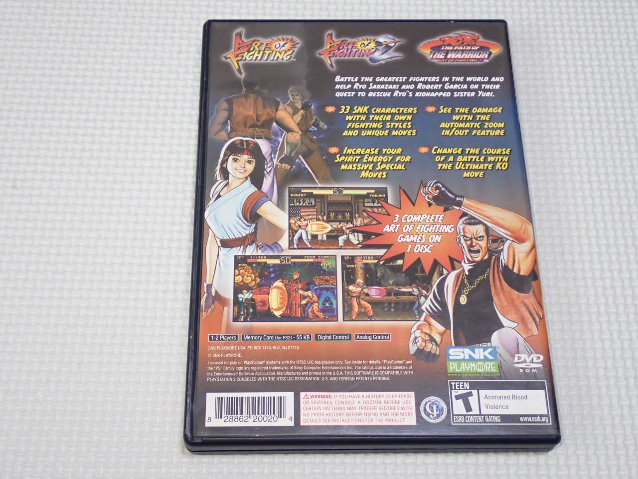 格安SALEスタート！ PS2☆ART OF 北米版☆箱付・説明書付 海外版 ANTHOLOGY FIGHTING その他