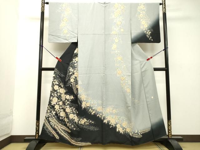 平和屋着物●訪問着　作家物　辻が花　暈し染め　正絹　逸品　DAAT1197tw 平和屋着物○訪問着 作家物 辻が花 暈し染め 正絹 逸品 DAAT1197tw