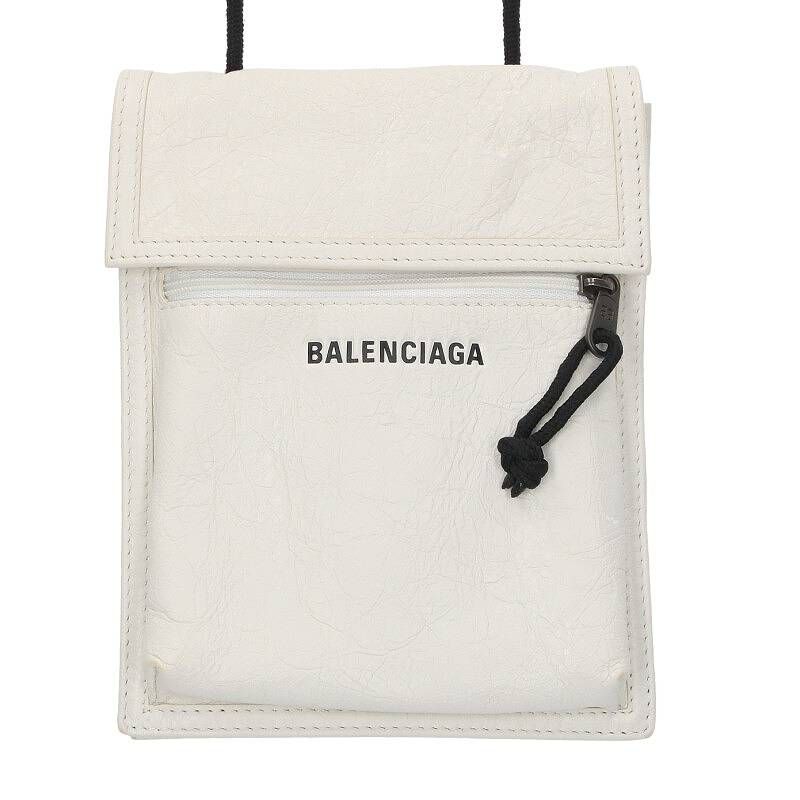 かわいい新作 バレンシアガ BALENCIAGA FK04 中古 フロントロゴレザー 