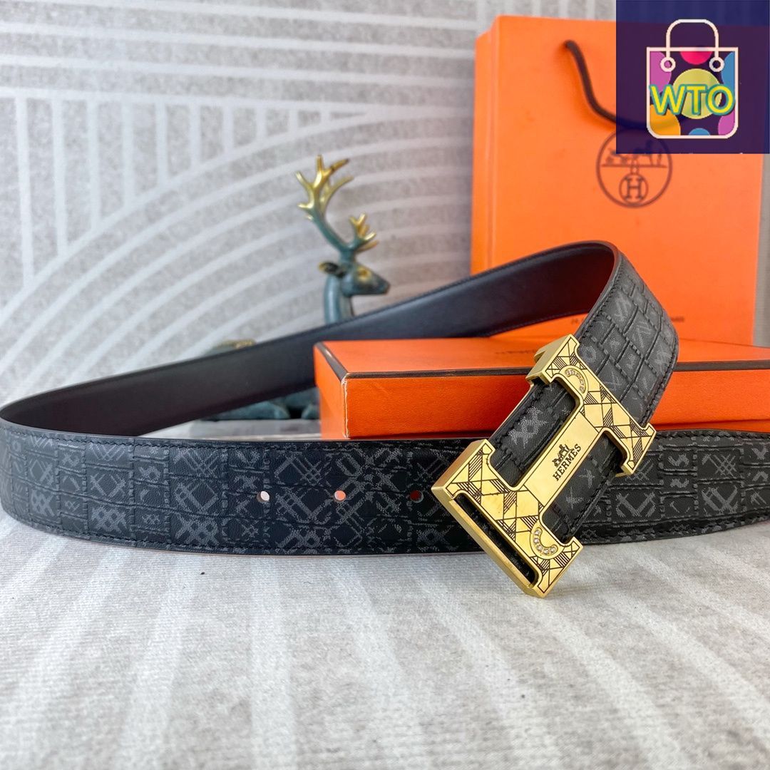 HERMES エルメス ロゴ柄 ベルト03 - メルカリ