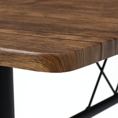 ４人掛 シンプル ダイニングセット テーブル チェア４脚 ダイニング テーブル チェア アイアンフレーム アンティーク調 4人用 MARWIL-DEMENAGEMENTS_CH