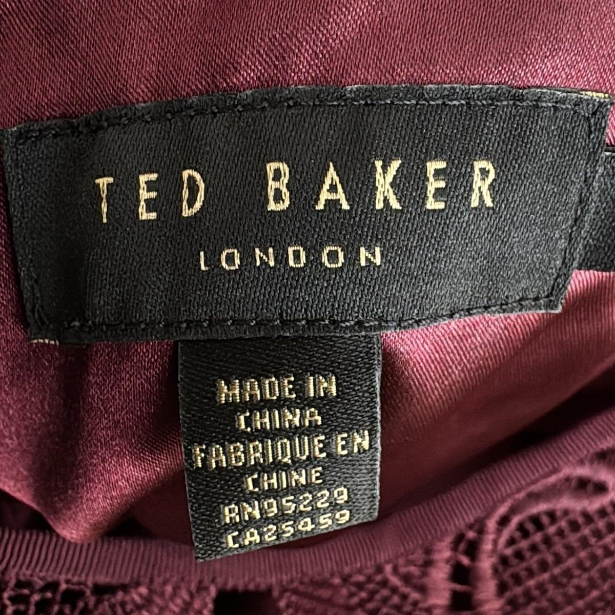TED BAKER テッドベーカー Vネックワンピース 脚長効果 七分袖