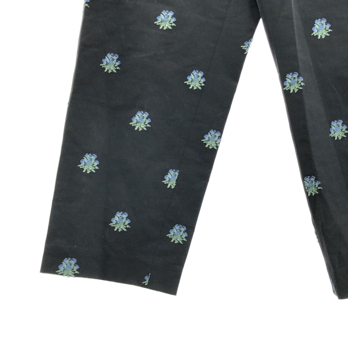 LOEFF / ロエフ | アザミ ジャカード クロップドパンツ | 1 | ブラック