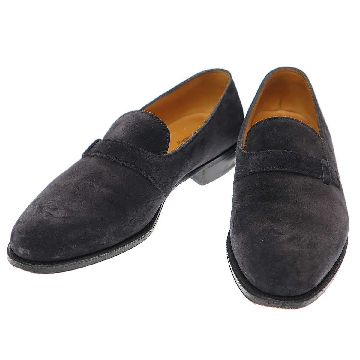 JOHN LOBB ジョン ロブ Glynn グリン スエードシューズ ネイビー 6 1|2
