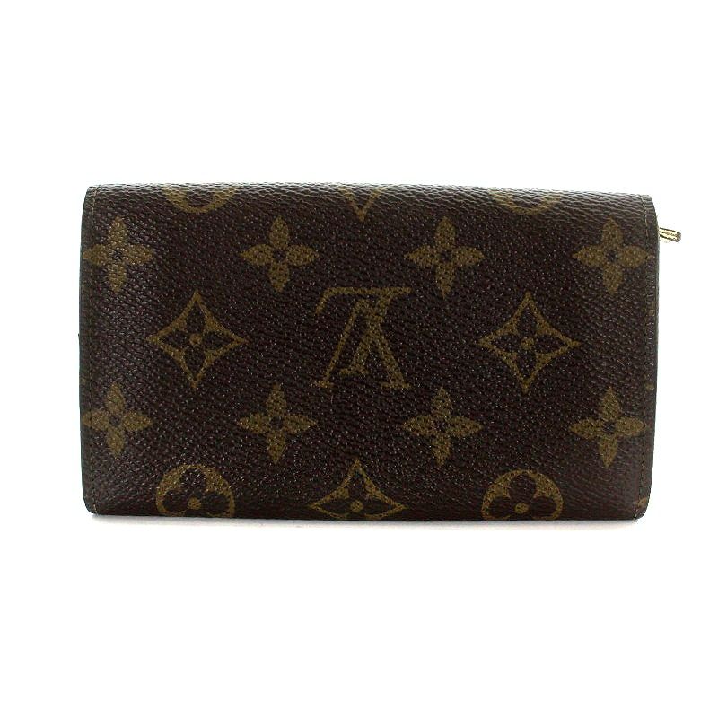 ルイヴィトン LOUIS VUITTON モノグラム ポルトモネジップ 財布 二