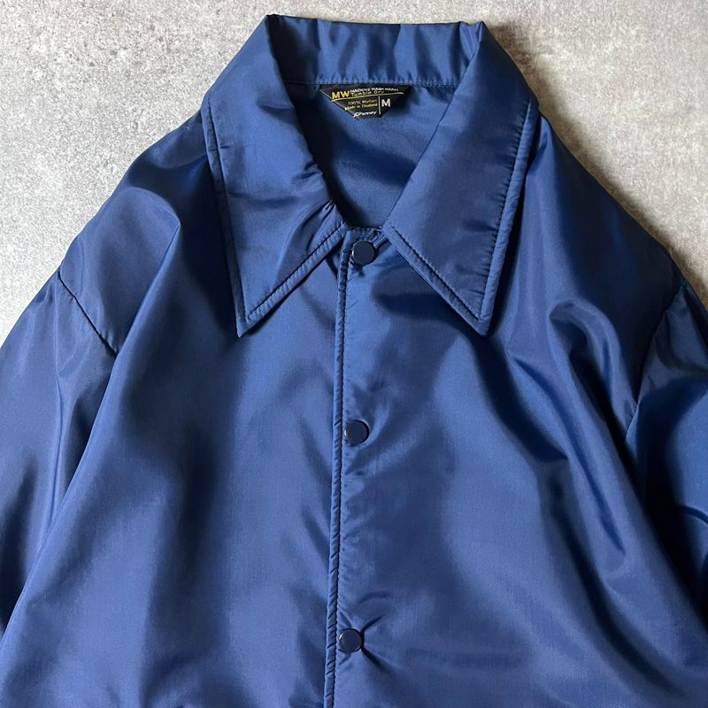 70s JCPenney 無地 ナイロン コーチ ジャケット M / 70年代 JCペ二ー