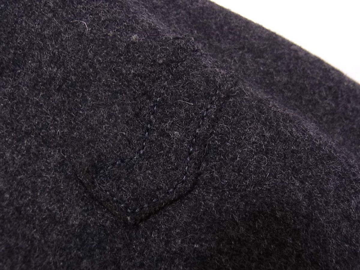 PPFM ピーコート ウール素材 黒 PPFM ナポレオン コート ジャケット