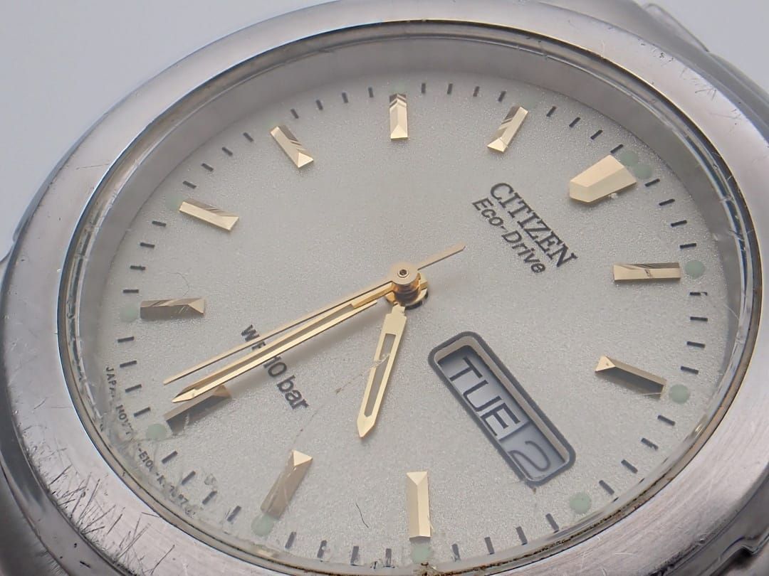 シチズン 腕時計 - E100-K17837 メンズ 黒 CITIZEN エコドライブ E100