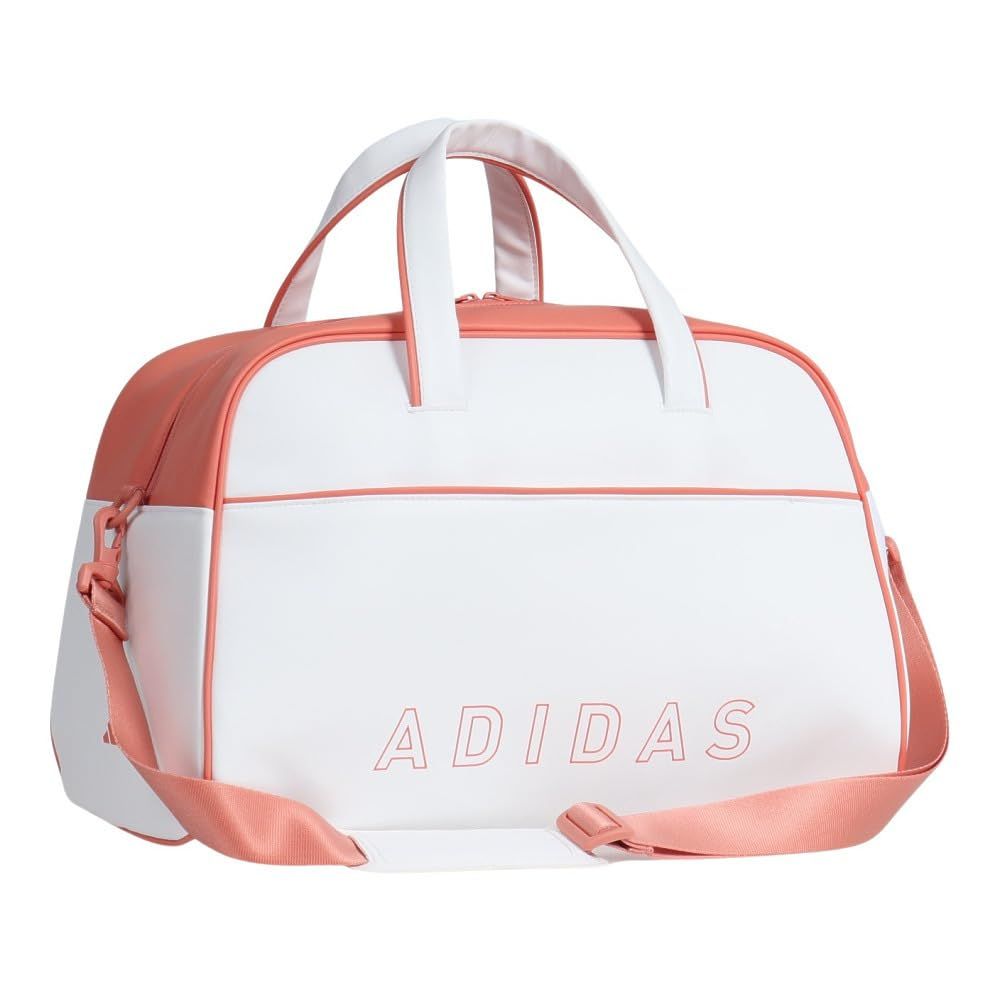 adidas アディダス スリーストライプ ボストンバッグ ホワイト|ワンダークレイ ホワイト|ワンダークレイ