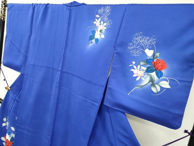 平和屋着物○訪問着 手描き 草花文 暈し染め 金彩 正絹 逸品 AABA5266ph