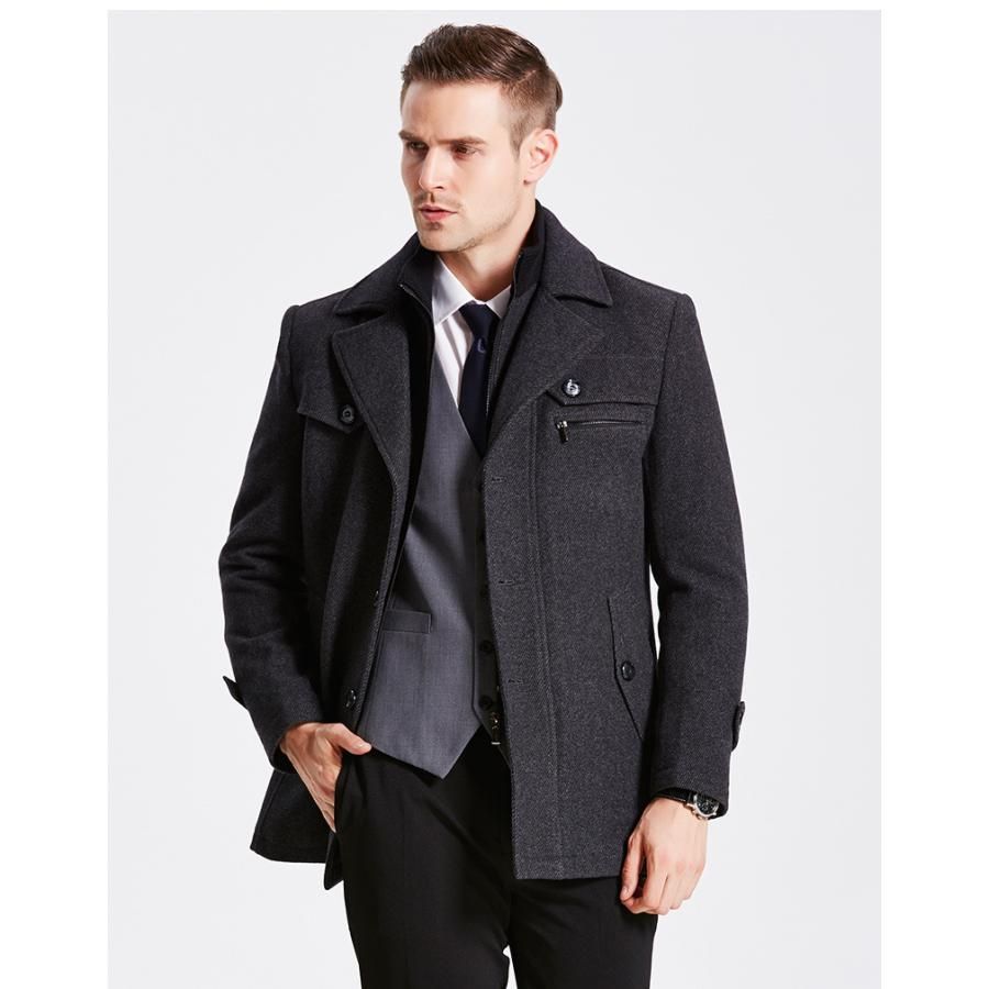 ラルディーニ チェスターコート size48 made in Italy LARDINI