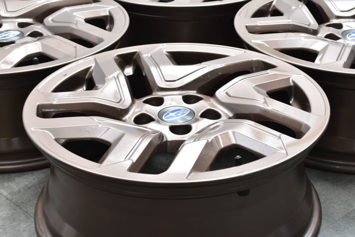 新車外し品 スバル SL フォレスター 純正 18in 7J 48 PCD114.3 4本セット クロストレック レヴォーグ レヴォーグレイバック 流用