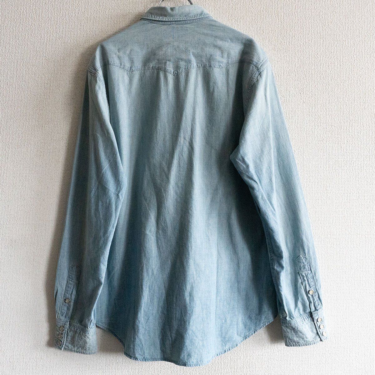 ぼ*ん様 RRL ウエスタンシャツ オンブレチェック xs コンチョボタン ぼ