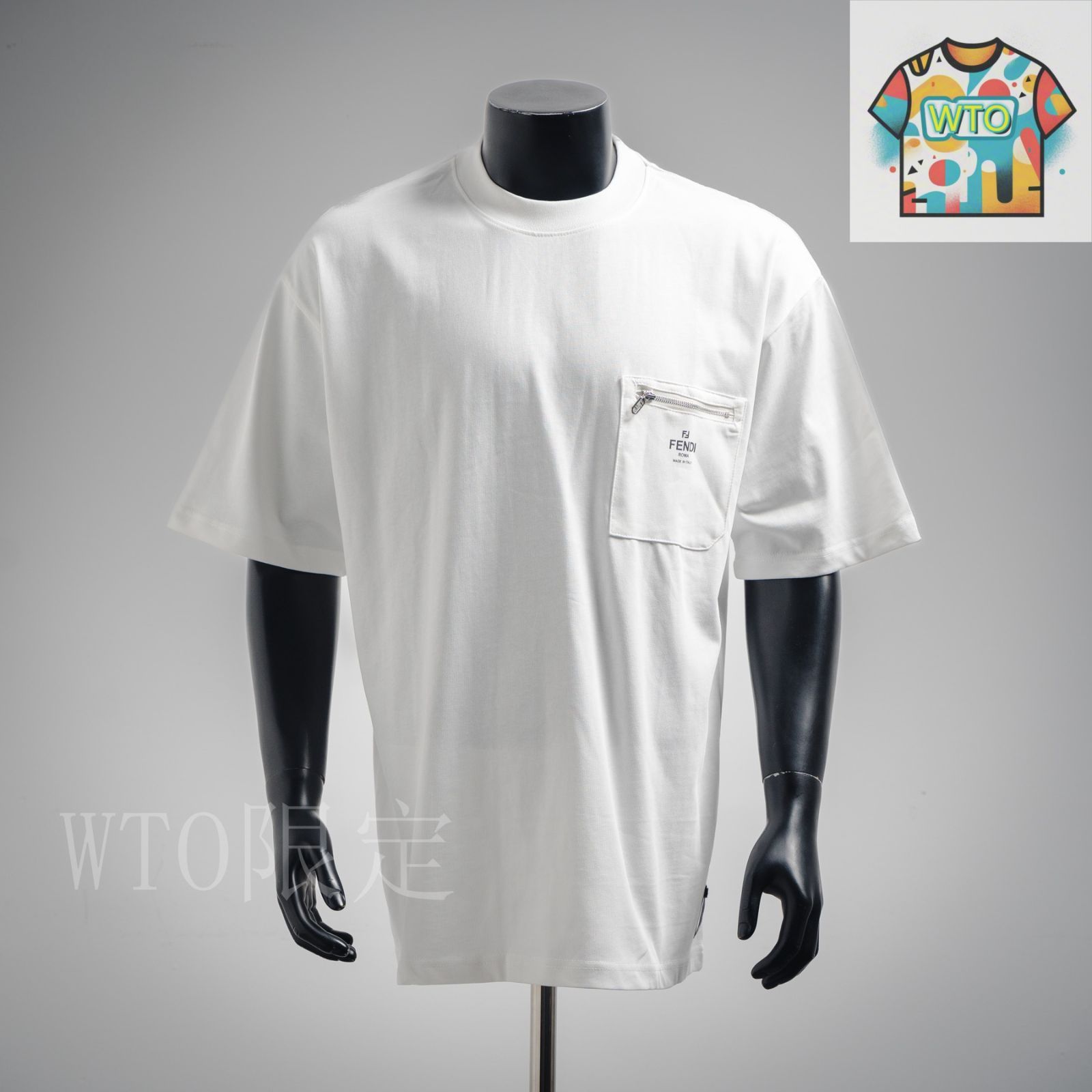 今日特価】Fendi 25ss ポケットジップロゴ T シャツ-1 - メルカリ