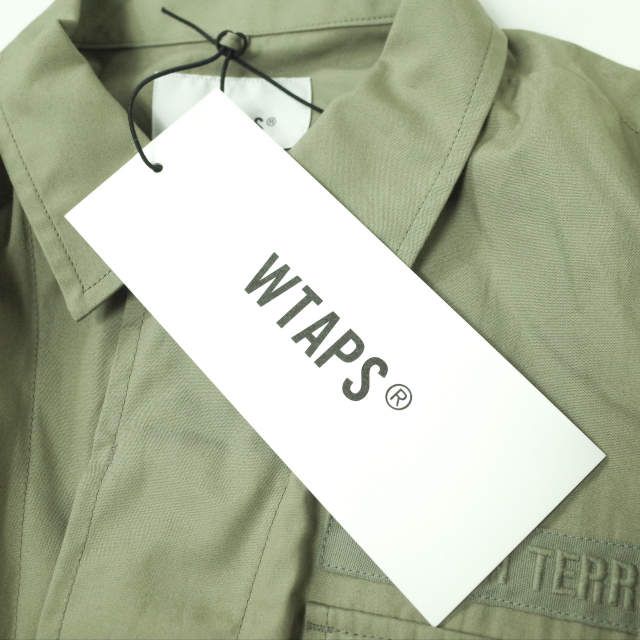 新品 WTAPS ダブルタップス 22SS 日本製 JUNGLE 02 / LS / COTTON. POPLIN コットンポプリン ジャングルシャツ  221WVDT-SHM03 03(L) OLIVE DRAB 長袖 ミリタリー シャツジャケット トップス