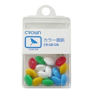 （まとめ） 画鋲 クラウン 画鋲 イロコミ CR-GB128-X 4953349058644 1個【×80セット】