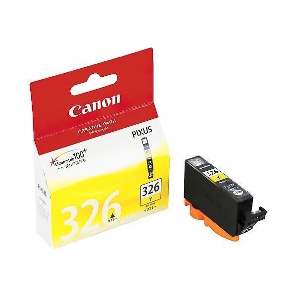 （まとめ） キヤノン Canon インクタンク BCI-326Y イエロー 4538B001 1個 〔×4セット〕