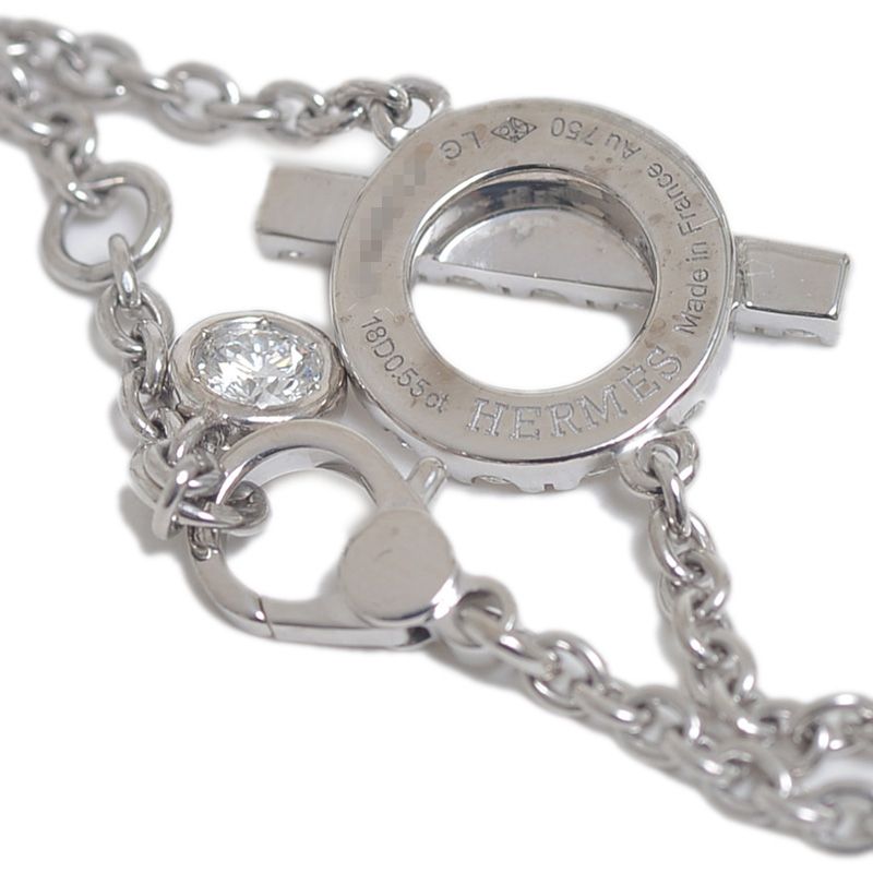 エルメス フィネス ブレスレット K18WG/ダイヤ H219410B - メルカリ 