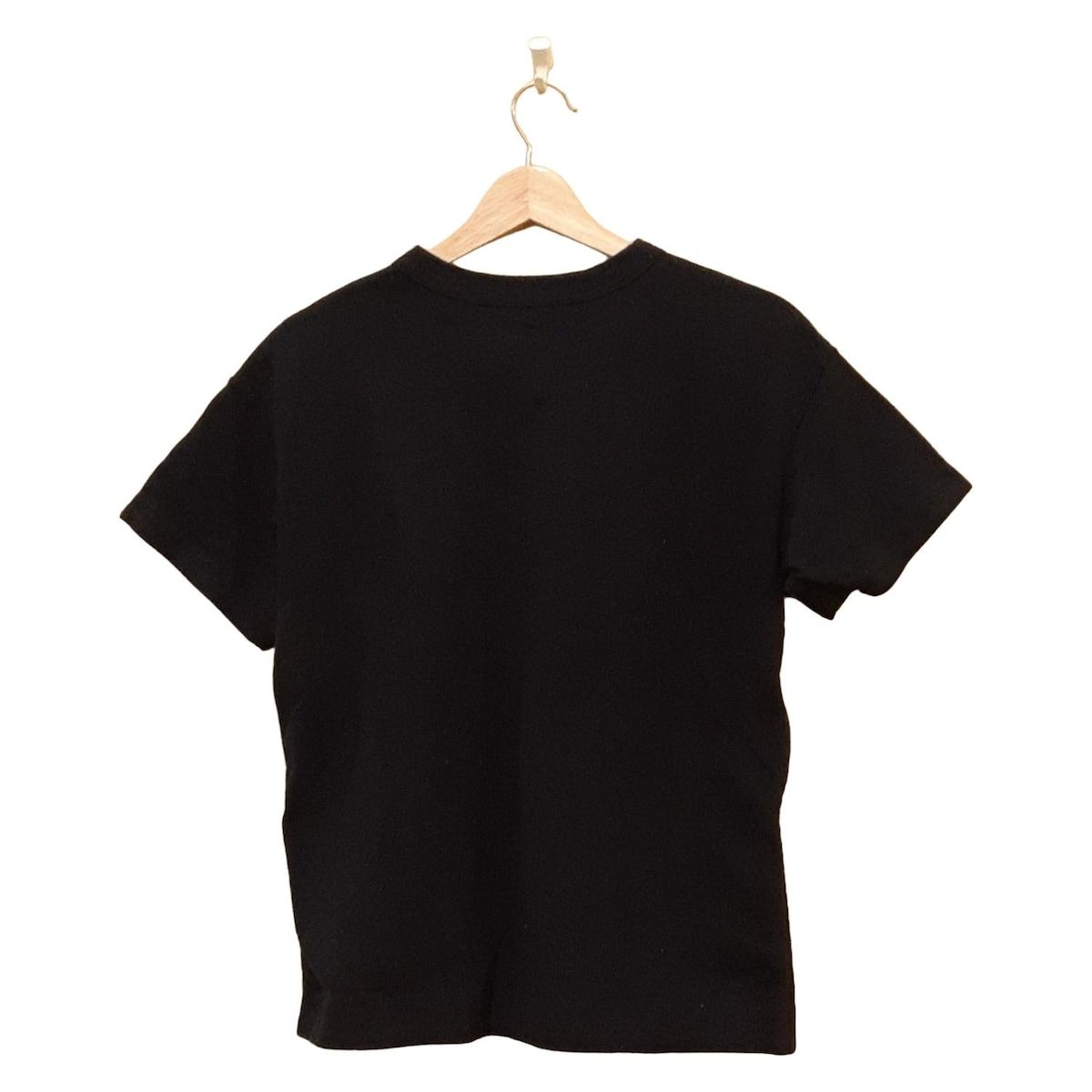 sacai定番黒プリーツデザイン半袖Tシャツサイズ3ゆったり SACAI Tシャツサイズ3