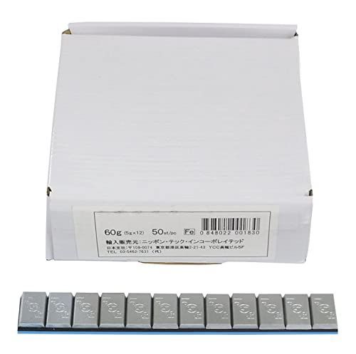 TECH テック 鉄製貼付バランスウエイト 色（シルバー）サビ対策強化品 FEH-5 1箱（5ｇ刻み×600） 厚み約4.0ｍｍ バランス調整用 合計3KG箱入り