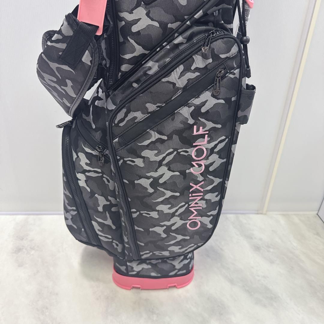 バラ売り可 ♥ オムニックス スタンドバッグ カモ|ピンク 8.5型 迷彩 きちんとした