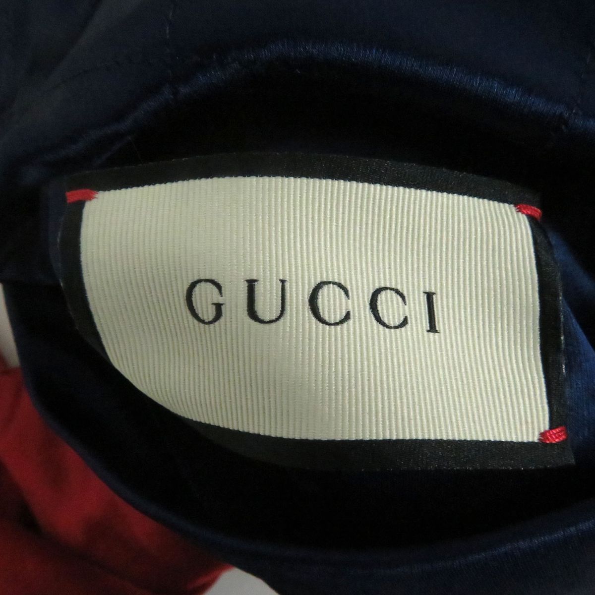 美品□18SS GUCCI/グッチ 501100 アームサイドロゴ サテン ZIPUP 