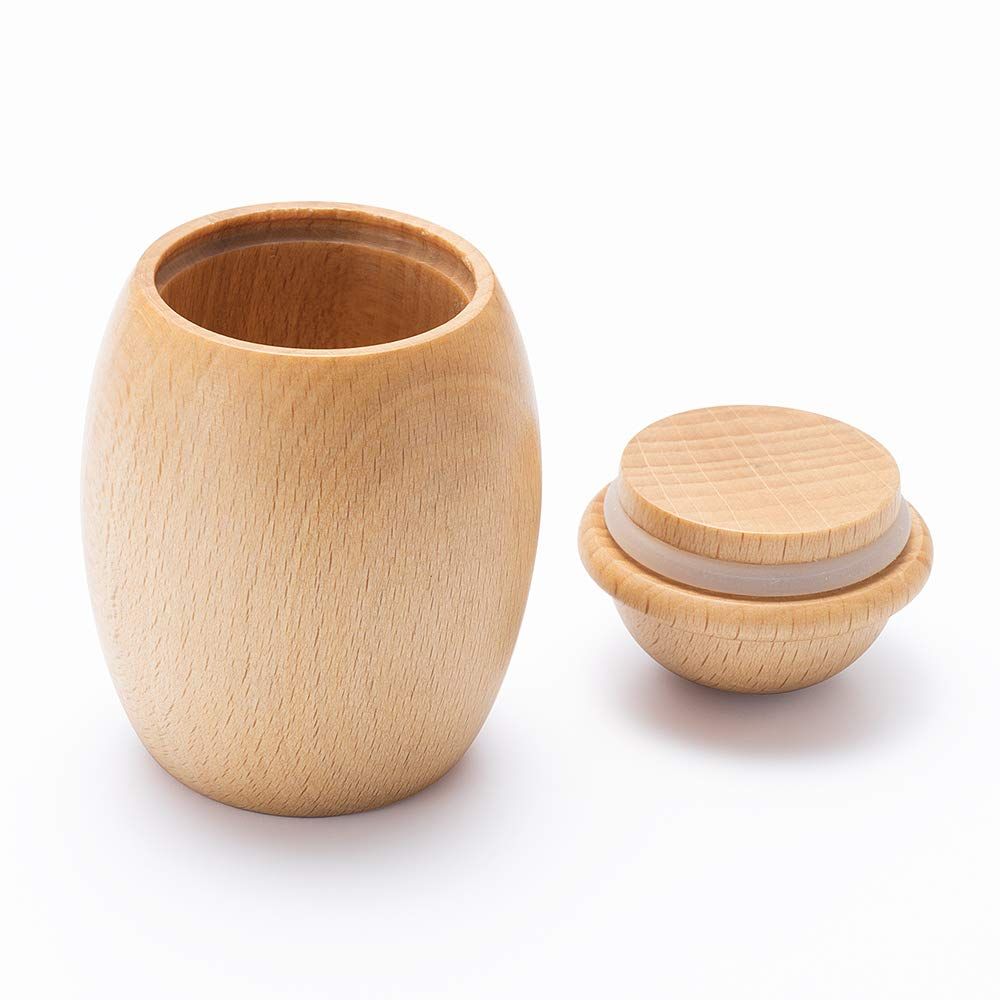 仏壇屋 滝田商店 ミニ骨壷 ココスウッド ナチュラル 直径5cm×高さ7.5cm 分骨つぼ 遺骨入れ 手元供養 証明書付