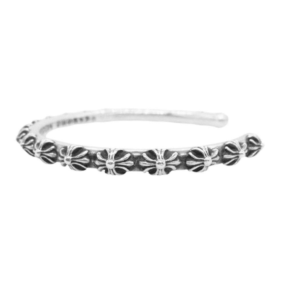 CHROME HEARTS クロムハーツ 原本無 BANGLE CROSS クロスバンドバングル ブレスレット シルバー系