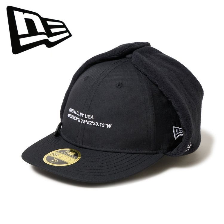 25秋冬 ニューエラ NEW ERA メンズ レディース ユニセックス LP 59FIFTY Dog Ear Angler Collection ブラック アウトドア 14707016 防寒 帽子 キャップ 耳当て付き