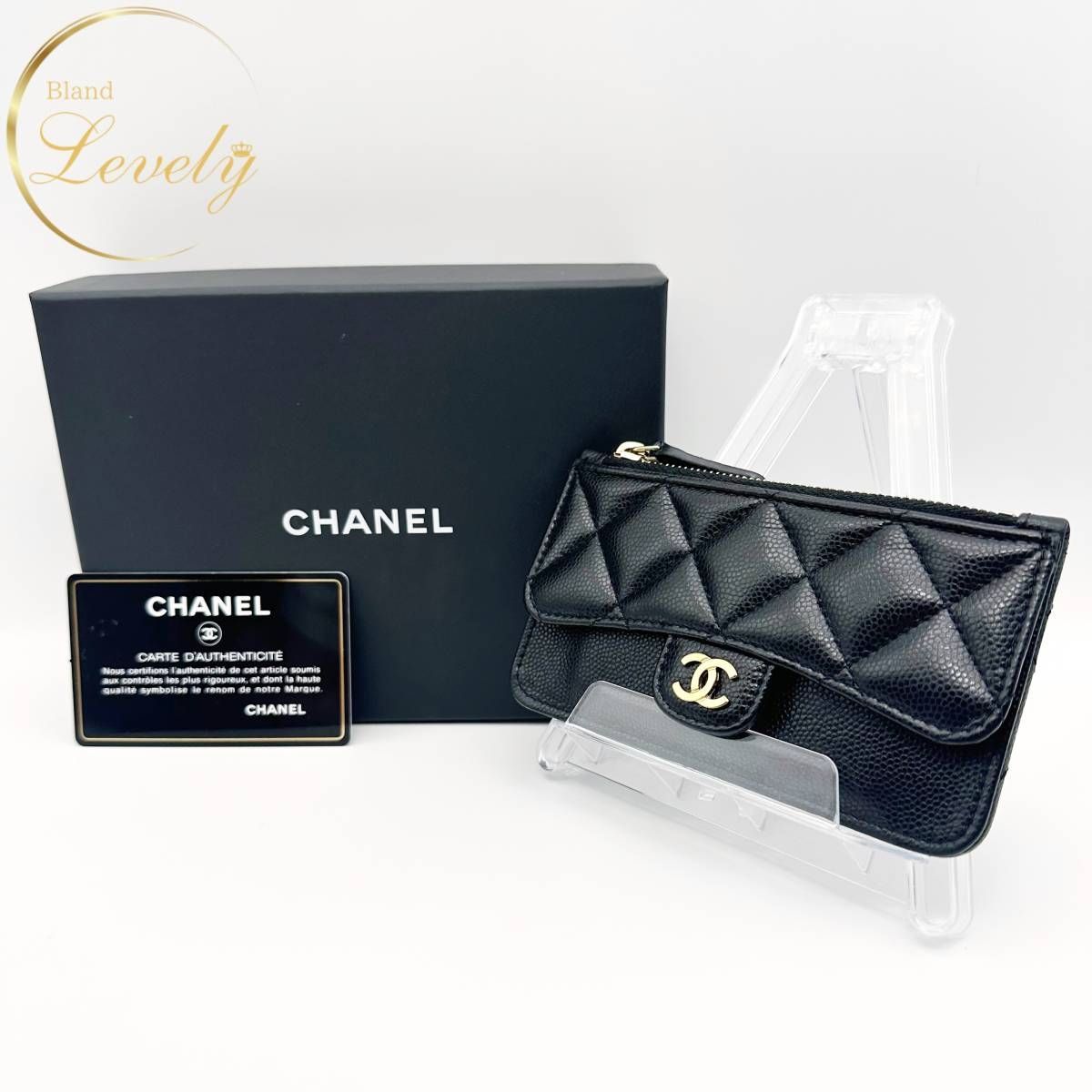 CHANEL キャビアスキン　マトラッセ　コインケース　フラグメントケース CHANEL シャネル コインケース カードケース MATELASSE