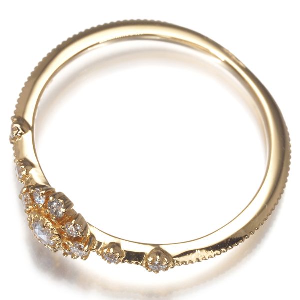 アガット リング ローズカットダイヤ ダイヤモンド 0.10ct 雪割草  
