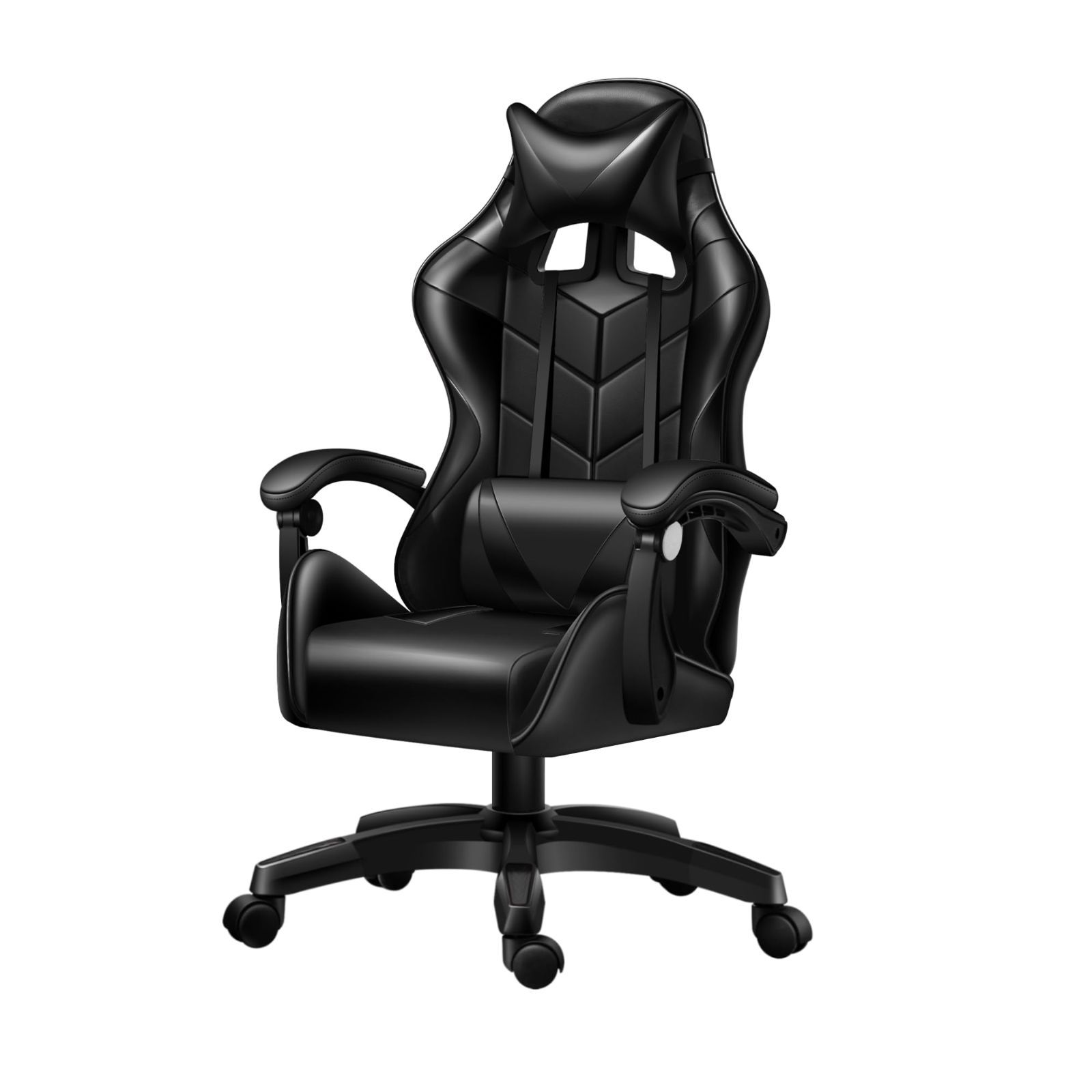 デスクチェア 高耐久PUレザー chair 140度リクライニング gaming 在宅 リモート ゲーミングチェア (オリエンタル GTBOY 黒)