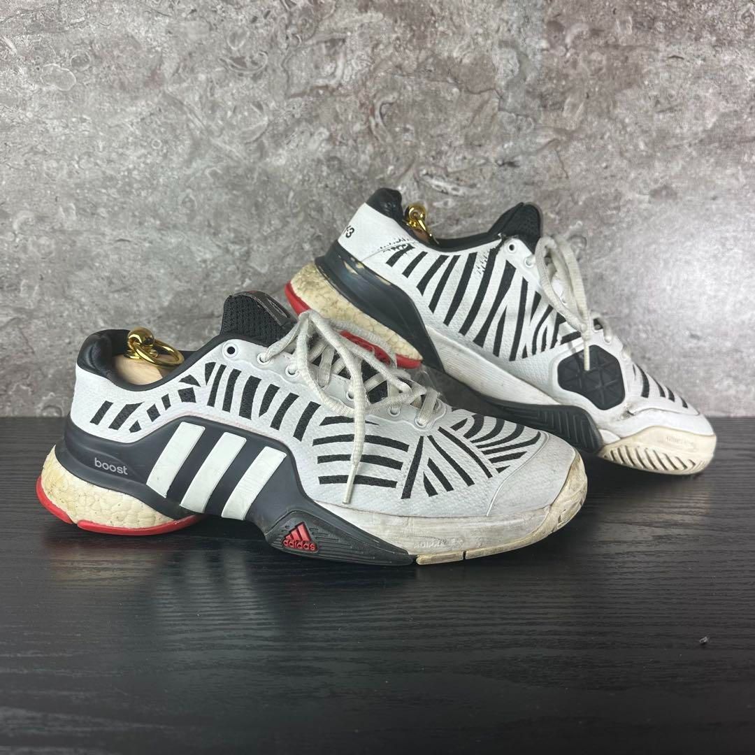adidas barricade boost × Y3 アディダス 美品 adidas barricade 2016 boost × Y3 スニーカー テニス 白