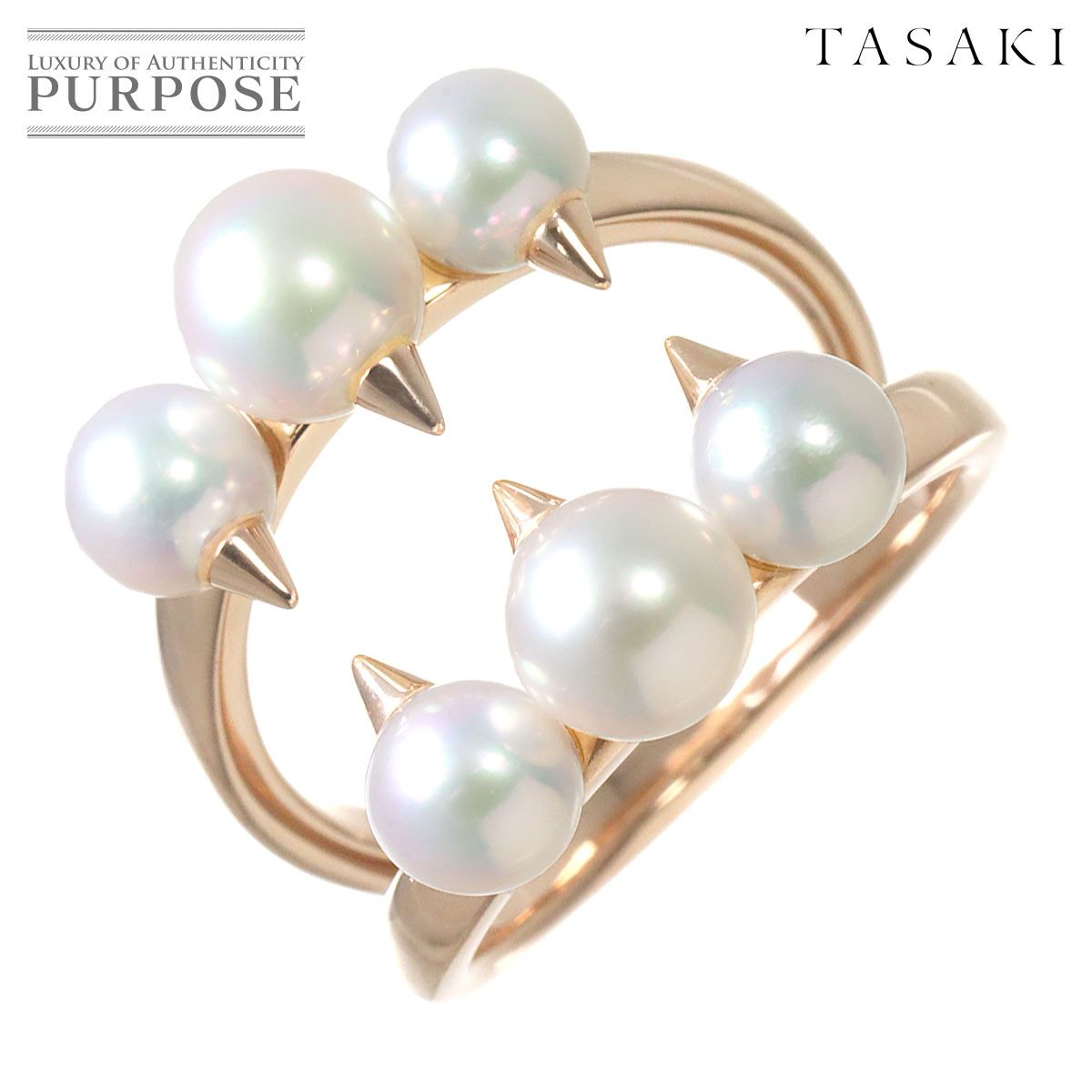 TASAKI デインジャー シグネチャー♯13 アコヤパール K18 リング タサキ TASAKI デインジャー シグネチャー 13号 リング アコヤ真珠 6.0
