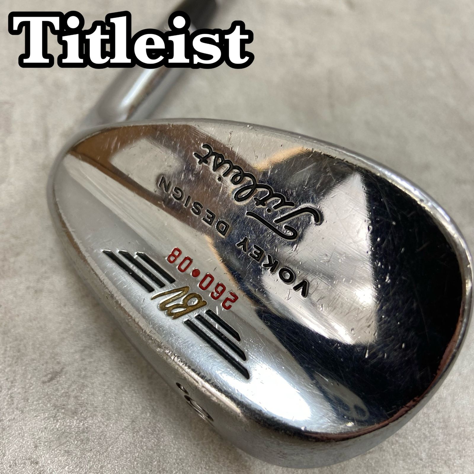 Titleist - ゴルフ レフティー Titleist vokey design Titleist Vokey Design BV Wedge 52° 08 Spin Milled Red Saw