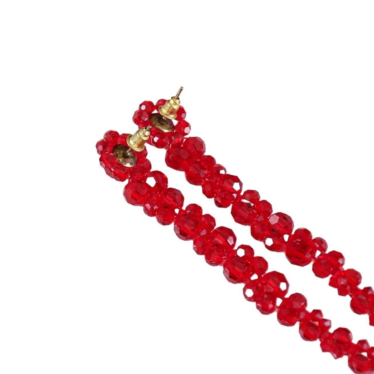 SIMONE ROCHA シモーンロシャ フラワーモチーフ ピアス クリスタル 