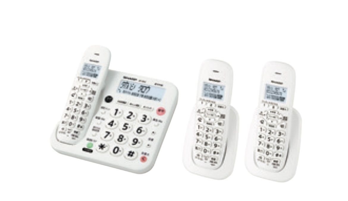 SHARP シャープ デジタルコードレス電話機 JD-GE3CW ホワイト