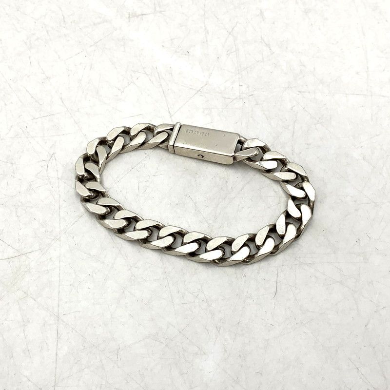 メンズ|レディース GUCCI グッチ FLAT LINK CHAIN BRACELET SV925 フラットリンクチェーン ブレスレット 喜平 アクセサリー 182-250201-as-26-IZU