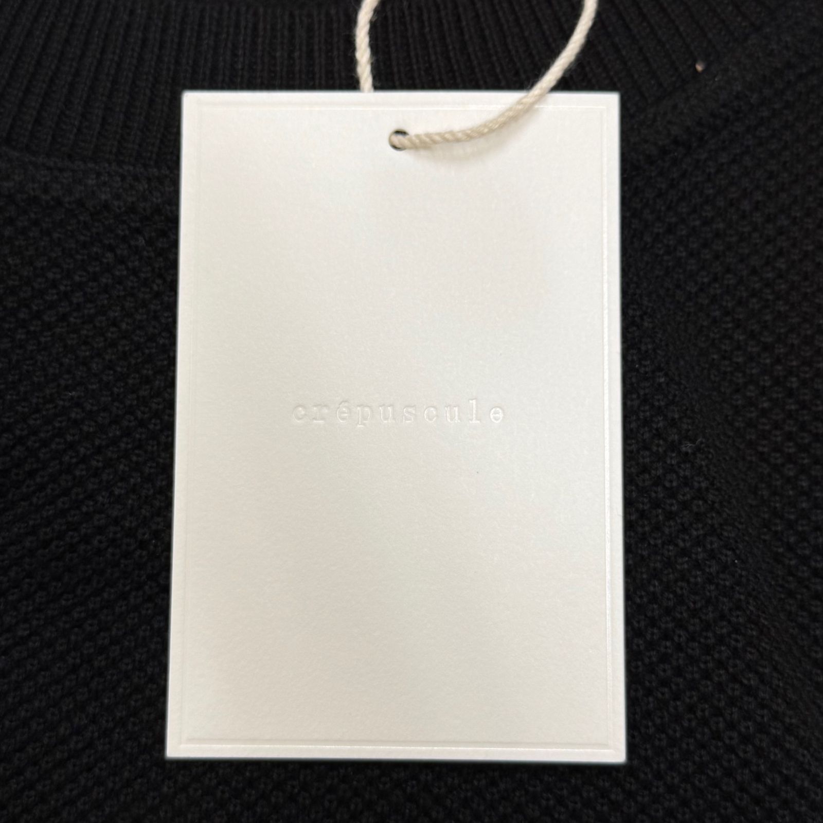 参考上代38500円 未使用品 crepuscule 24SS Light Moss Stitch