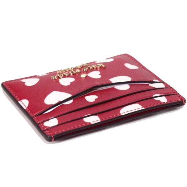 ケイトスペード カードケース katespade PVC レザー ハート ポップ 