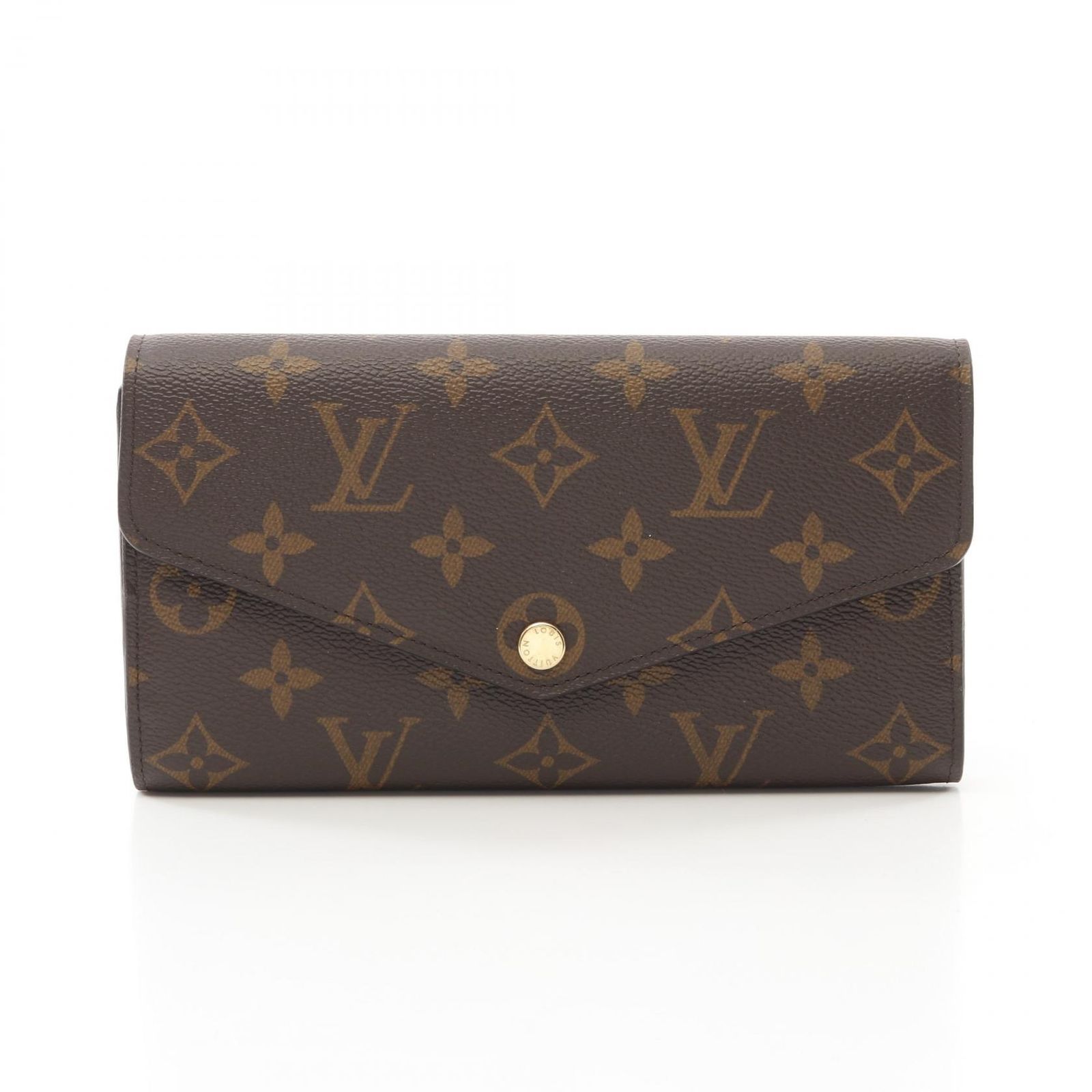 ルイ ヴィトン LOUIS VUITTON 二つ折り長財布 ポルトフォイユ サラ M60531 ブラウン PVCコーティングキャンバス ポルトフォイユ サラ レディース Used A