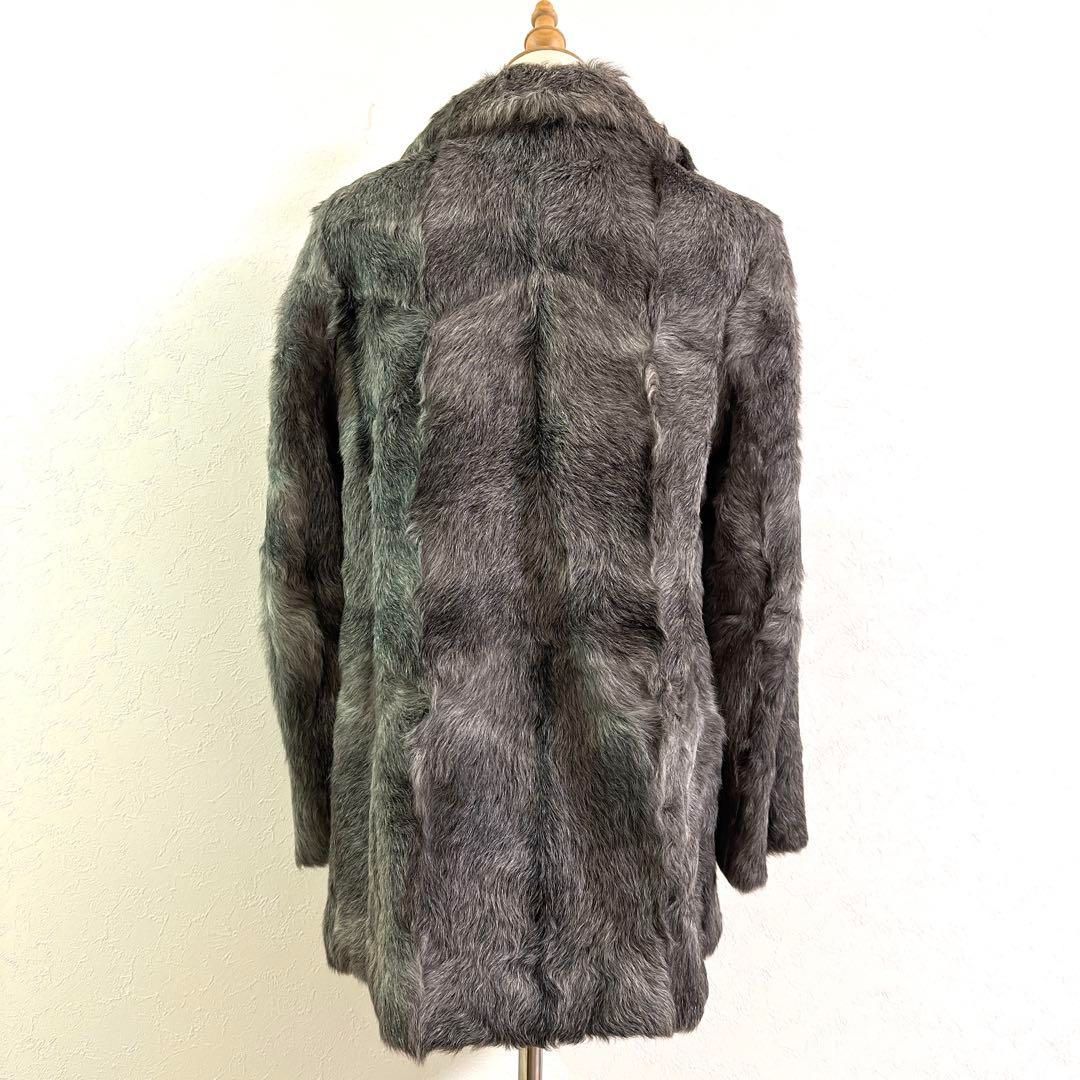 極美品】FOURRURE VERITABLE 毛皮 リアルファー グレー M - メルカリ