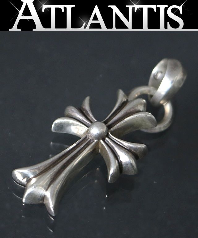 CHROME HEARTS 銀座店 クロムハーツ スモール CHクロス チャーム ペンダント メンズ シルバー SV925 98954