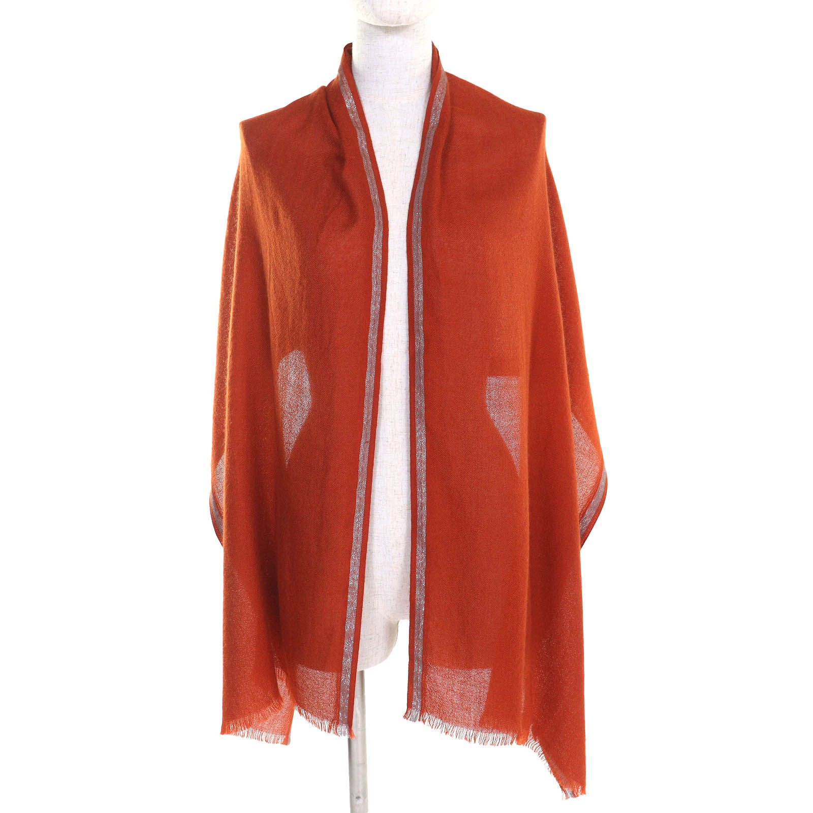 美品△Loro Piana ロロピアーナ カシミヤ シルク ラメライン