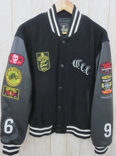未使用 WESTCOAST CHOPPER スタジャン ライダースジャケット メンズ Lサイズ 管理番号L5821-200-00（2）9/07（1550）